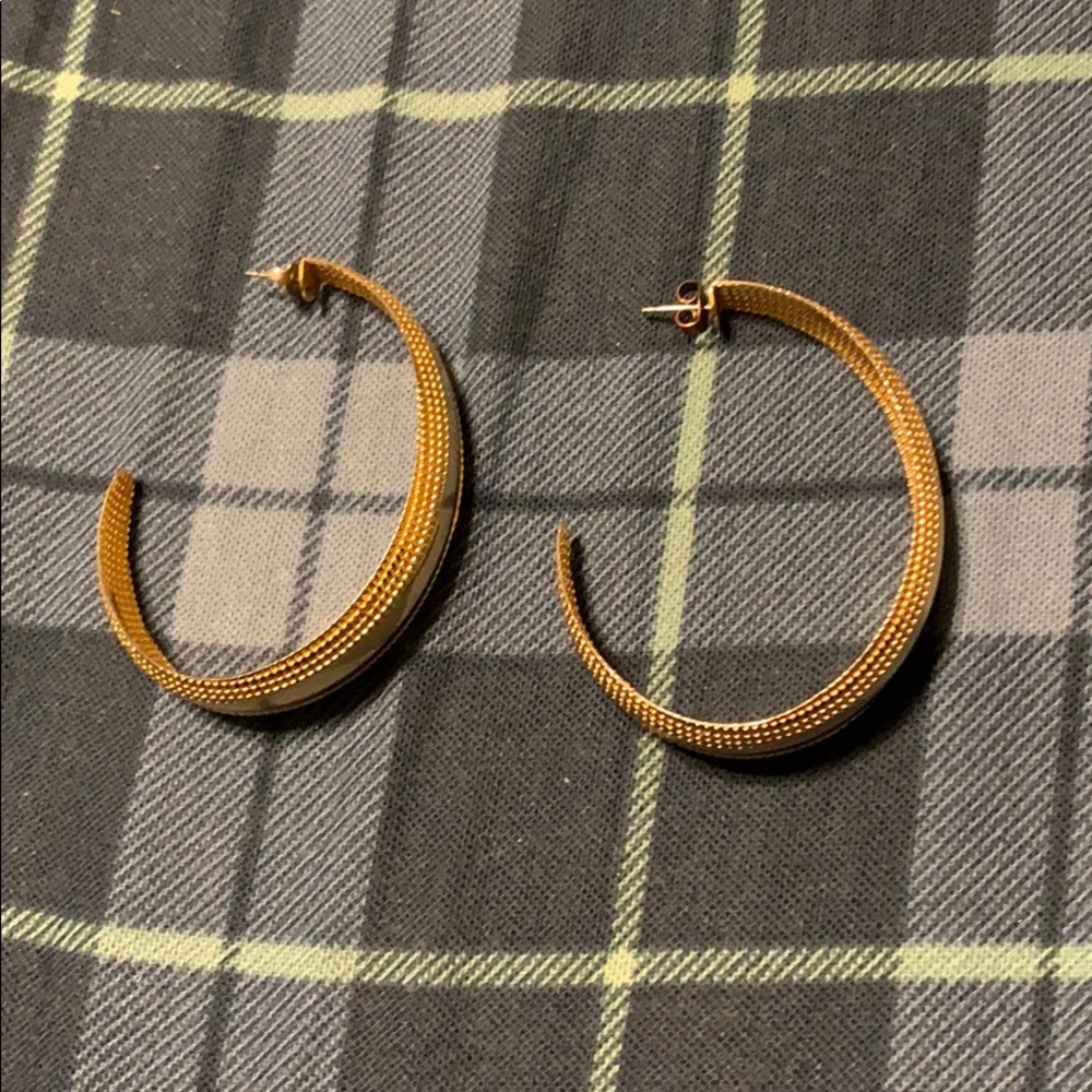 Gold Half Hoops
